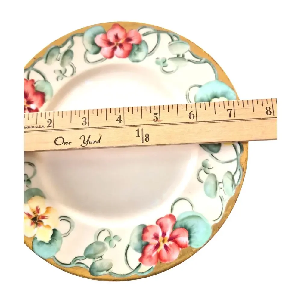 Antique Limoges France Dessert Salad Plates Set of 6 Hand Painted 1850 -1900